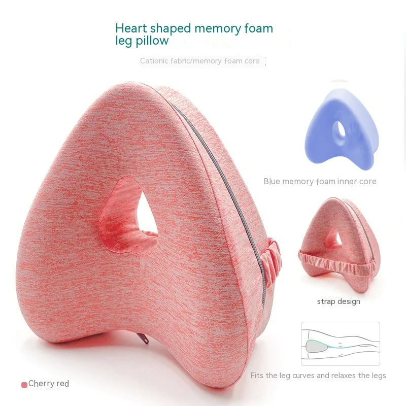 Heart-Shaped Memory Foam Contour Legacy Leg Pillow