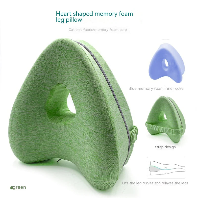 Heart-Shaped Memory Foam Contour Legacy Leg Pillow