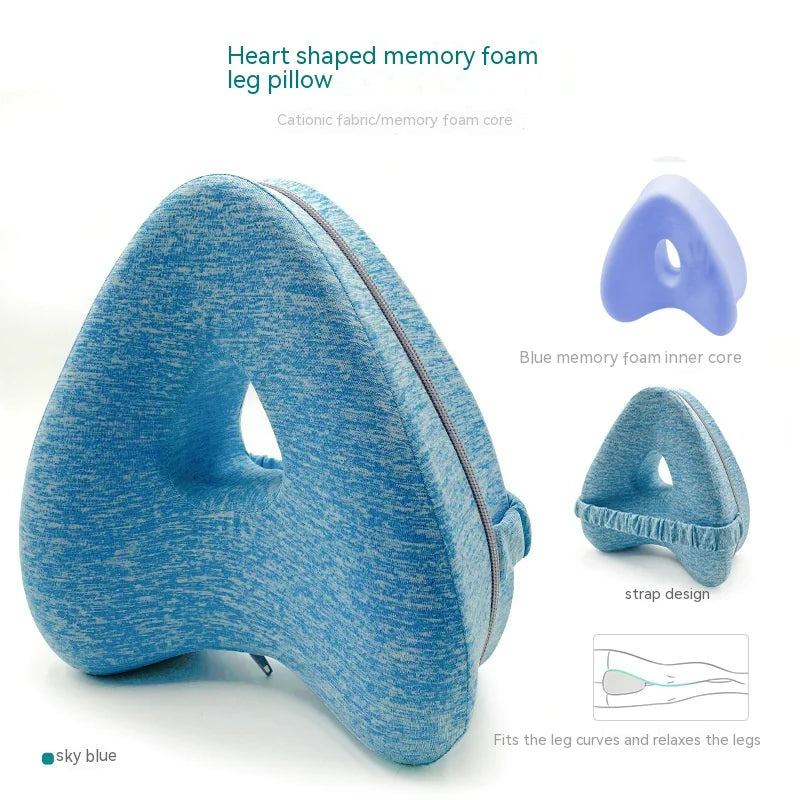 Heart-Shaped Memory Foam Contour Legacy Leg Pillow