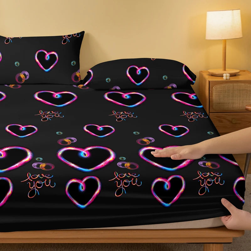 Heart flashing emotion bedsheet