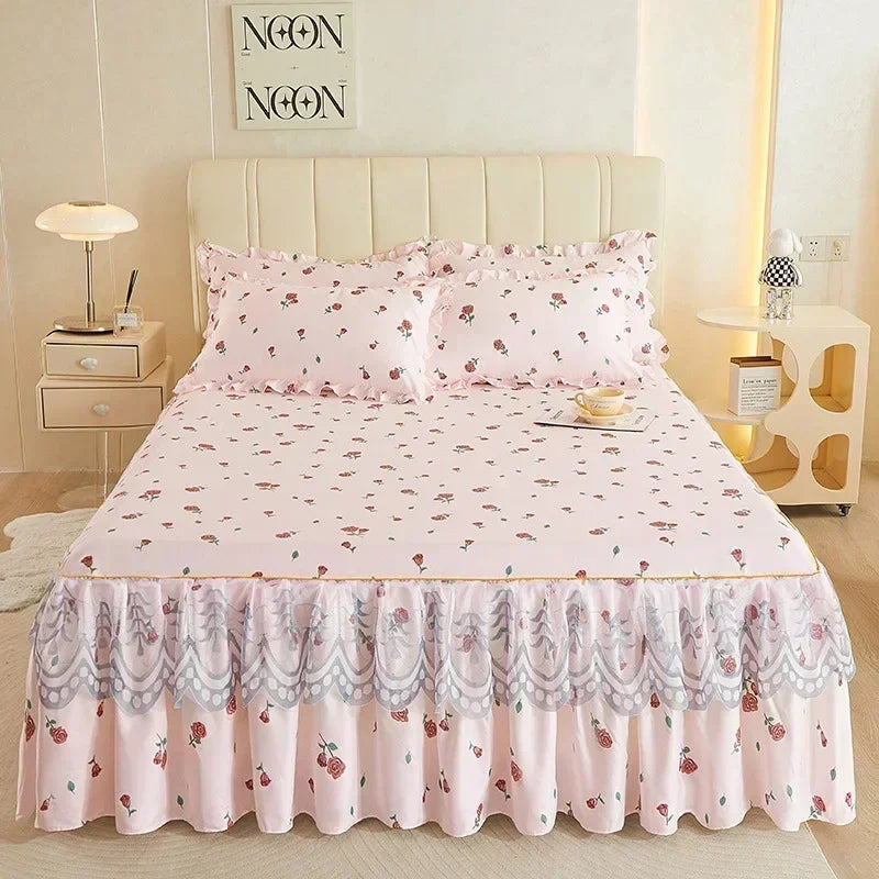 Pastoral style printed bed sheets