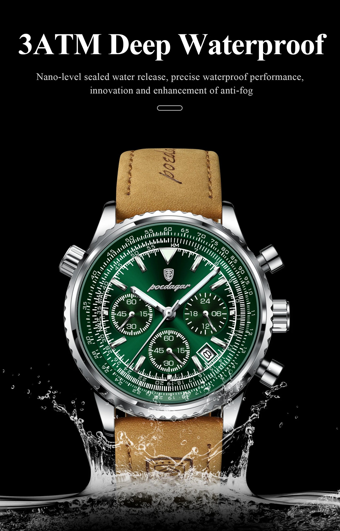 Poedagar Luxury Men's Watch