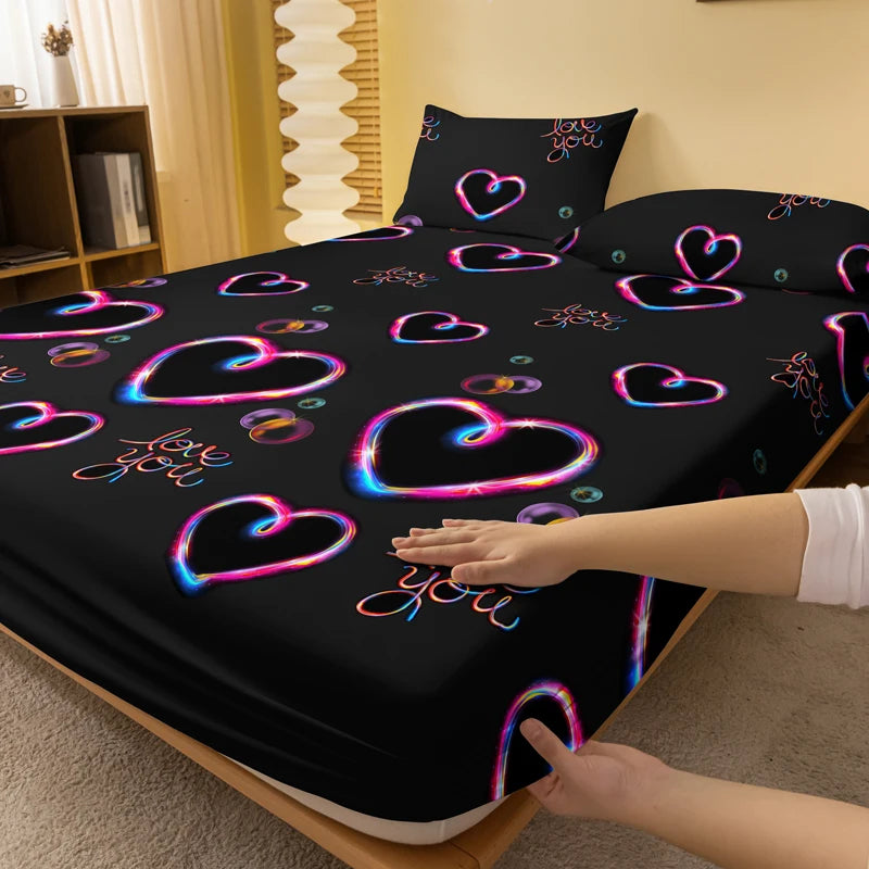 Heart flashing emotion bedsheet