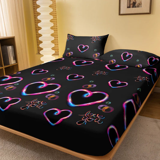 Heart flashing emotion bedsheet