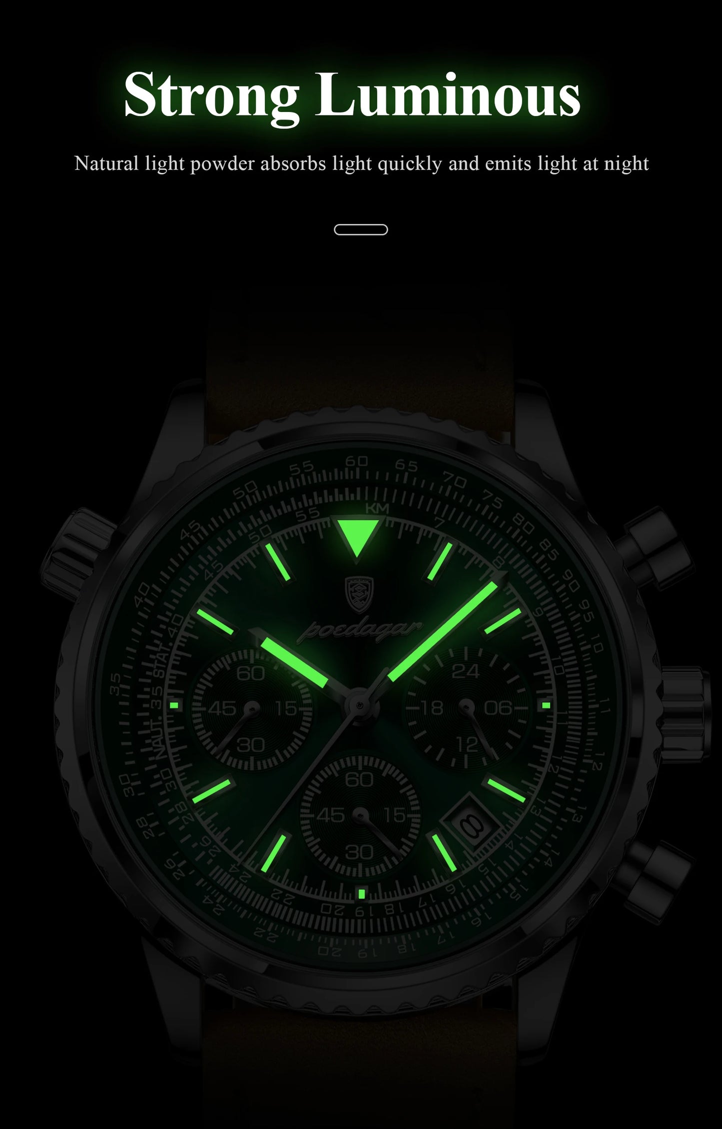 Poedagar Luxury Men's Watch