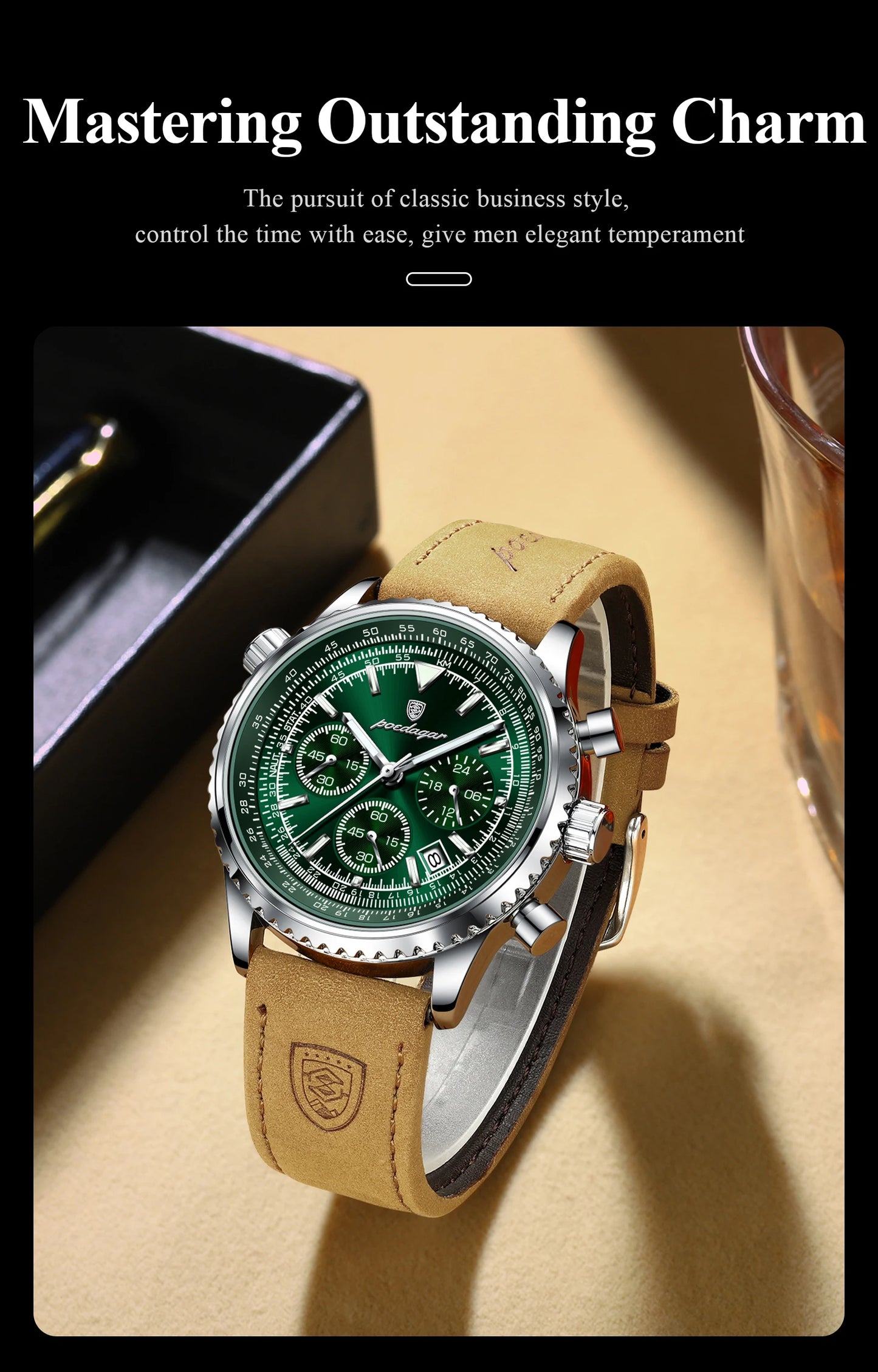 Poedagar Luxury Men's Watch