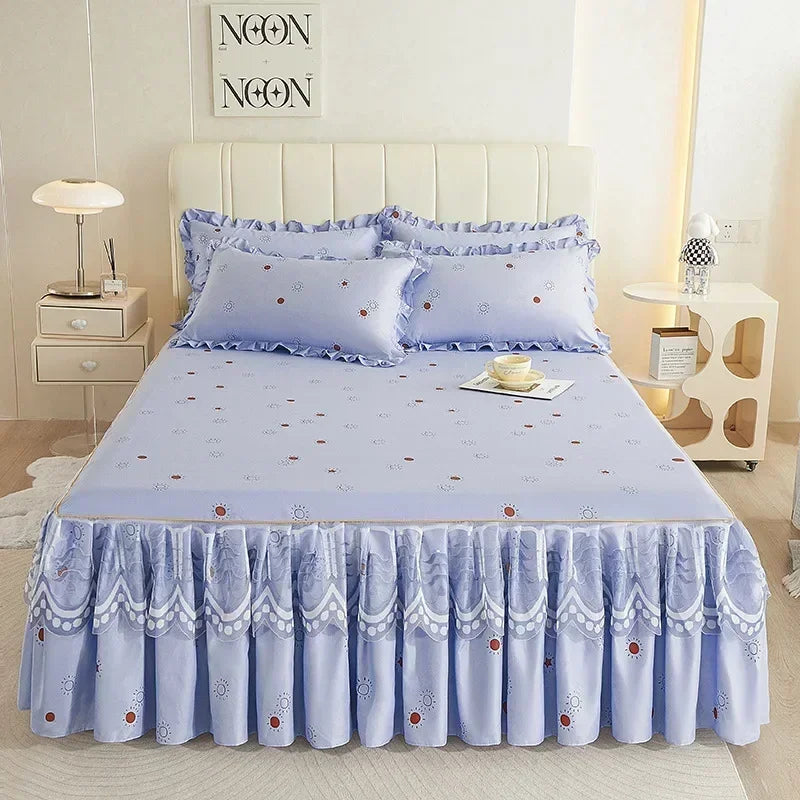 Pastoral style printed bed sheets