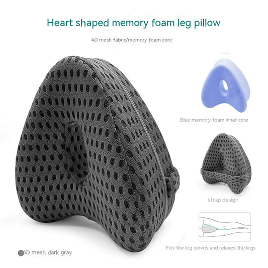 Heart-Shaped Memory Foam Contour Legacy Leg Pillow