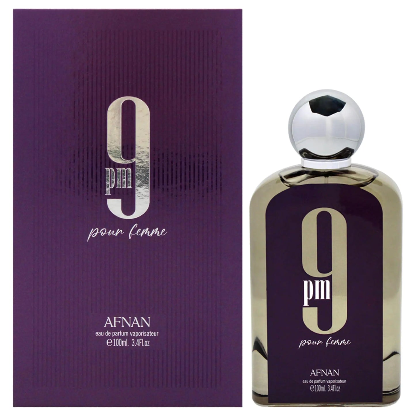 Afnan 9 PM Pour Femme for Women - 3.4 oz EDP Spray